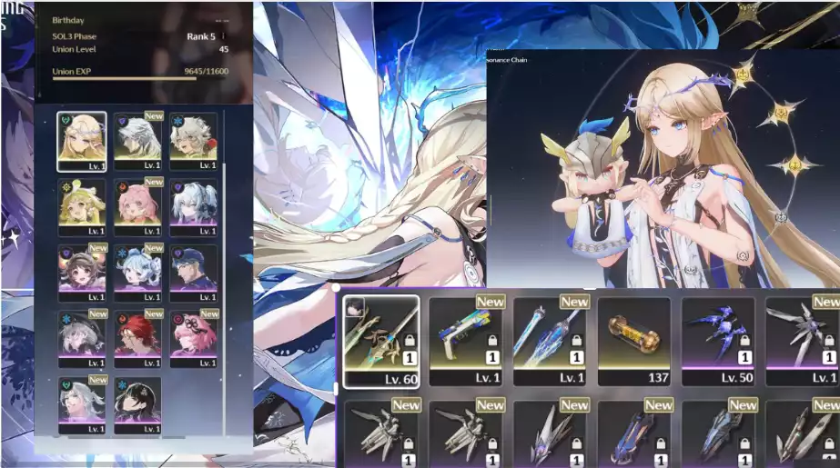 (Tuyệt Phẩm vip)(SEA) UL45 Cartethyia c3r1 Trấn  + Verina + 1 vài char tg 5 sao